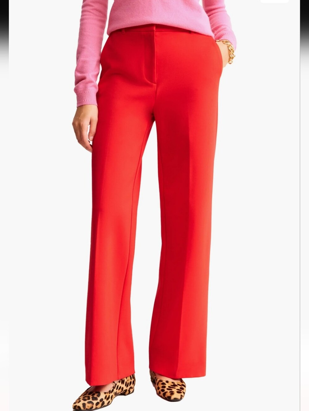 Boden Westbourne Stretch Ponte Pants In Red Size 16/18